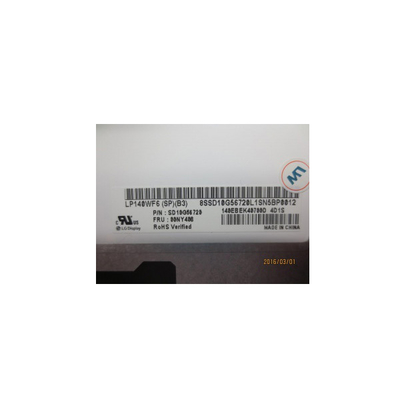 LP140WF6-SPB3 Tampilan Layar LCD 14.0 Inci LCD Asli 1920*1080