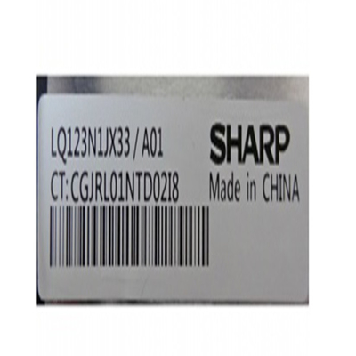 LQ123N1JX33 12,3 inci 400 cd/m2 LCD Screen Untuk Laptop LCD Panel