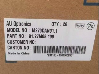M270DAN01.1 CELL 2560*1440 LCD Screen Display Panel LCD 27,0 inci