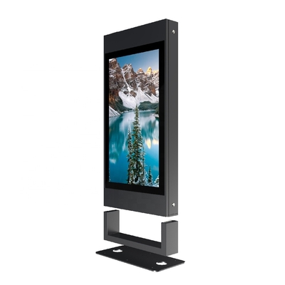 Tahan Air LCD Lantai Berdiri Digital Signage 55 ''Luar Ruangan