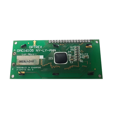 2,4 inci 16 karakter × 1 baris modul LCD layar lcd DMC-16105NY-LY-ANN
