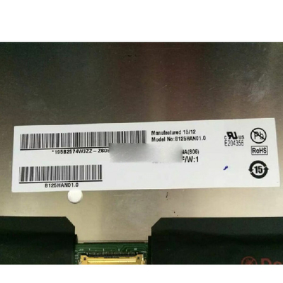 12,5 inci 1920*1080 Layar LCD B125HAN01.0 IPS TFT LED Module