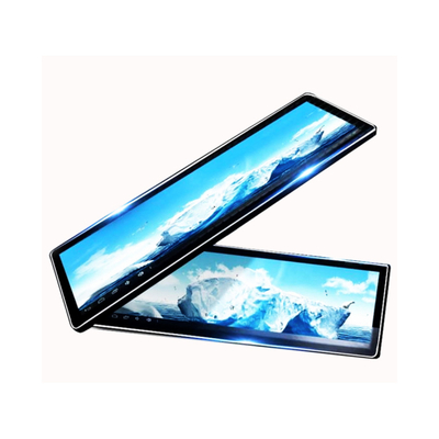 Harga yang bagus Layar peregangan strip LCD 28,1 inci ultra lebar supermarket iklan layar rak digital on line