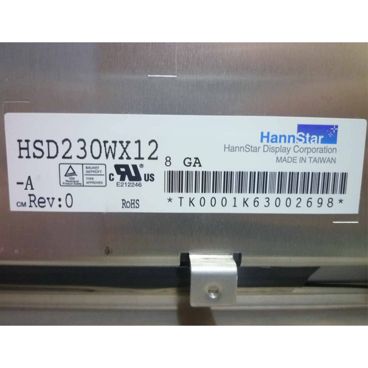 HSD230WX12-A Original 23.0 Inch 1280*768 LVDS LCD Screen Untuk HannStar