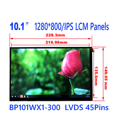 Harga yang bagus Layar LCD BOE 10.1 Inci 45 PIN BP101WX1-300 RGB 1280x800 WXGA 149PPI on line