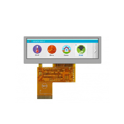 WF39BSQASDNN0 Winstar Membentang Bar LCD 3.9 Inch Dengan Kecerahan Tinggi Suhu Lebar 480x128